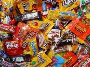 A pile of candy.